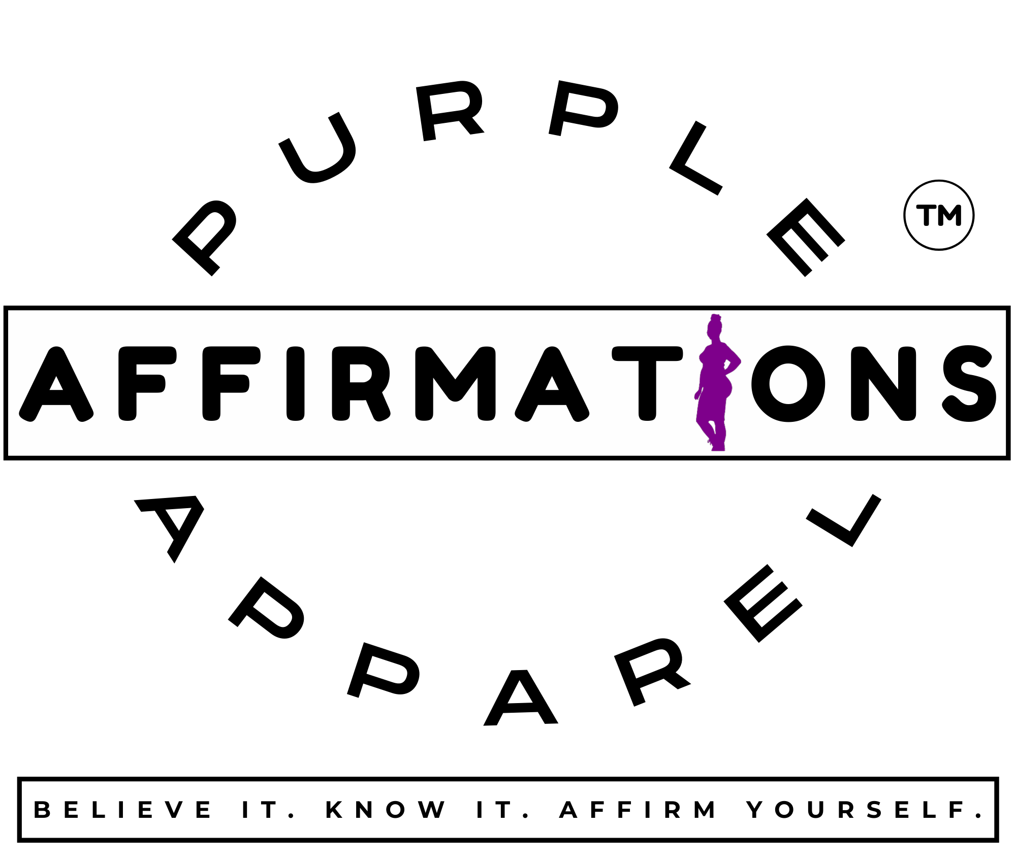 Purple Affirmations Apparel Logo