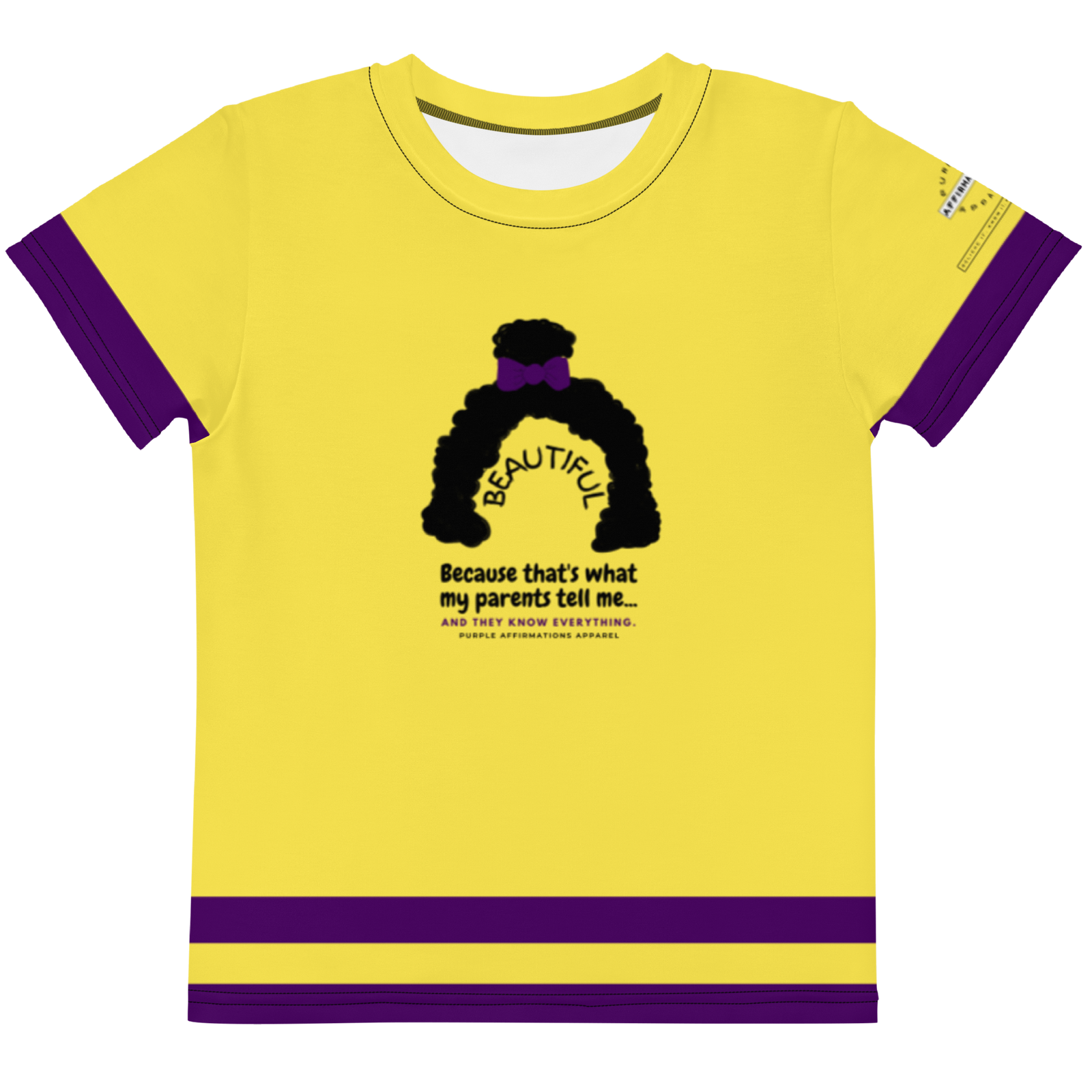 Beautiful & Covered in Affirmations - Kid's Jersey Style Shirt