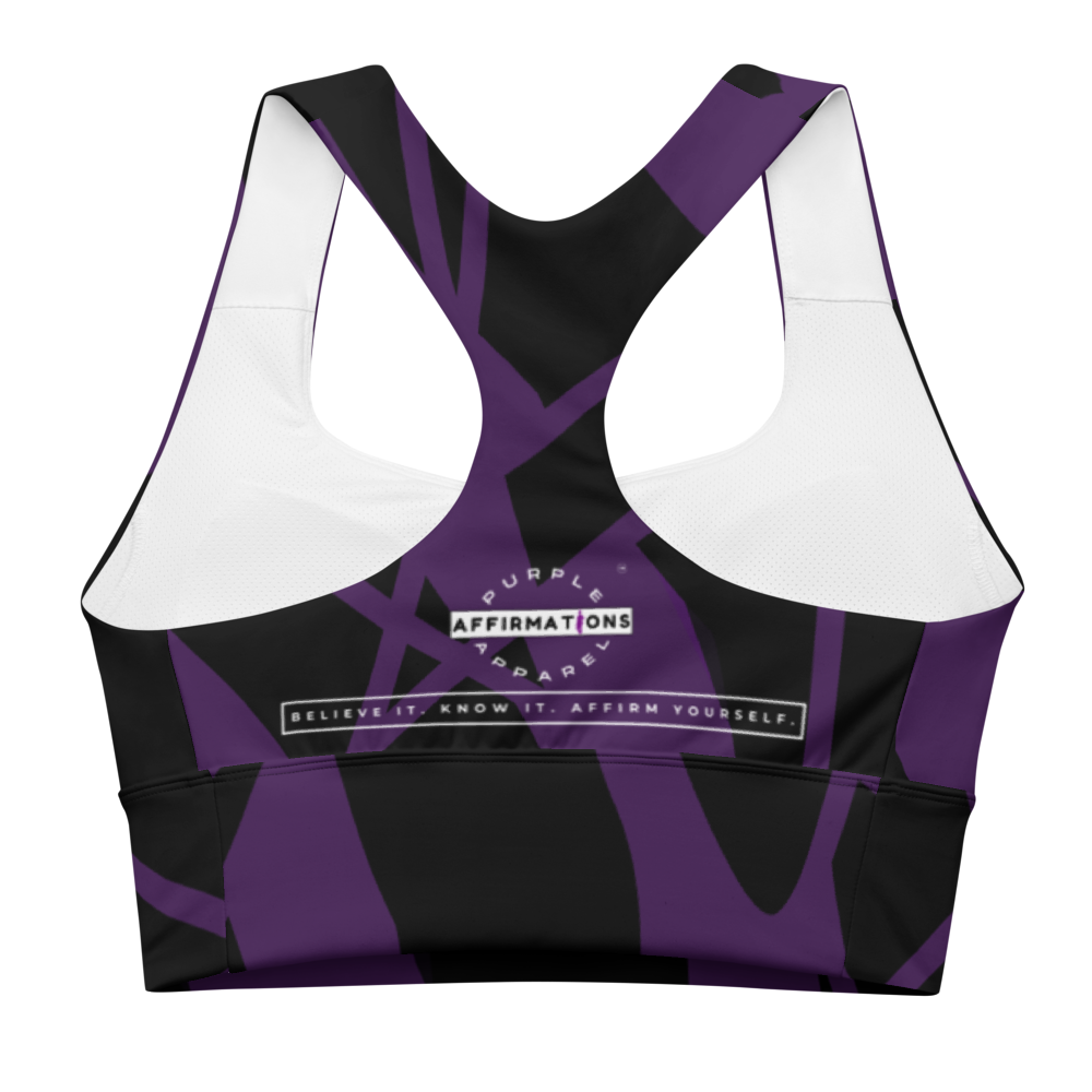 Walking in Wealth & Wellness - Longline Sports Bra