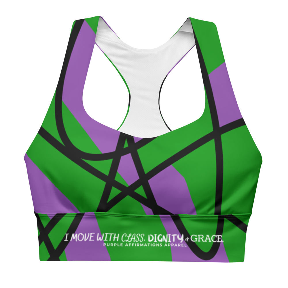 Class, Dignity & Grace - Longline Sports Bra