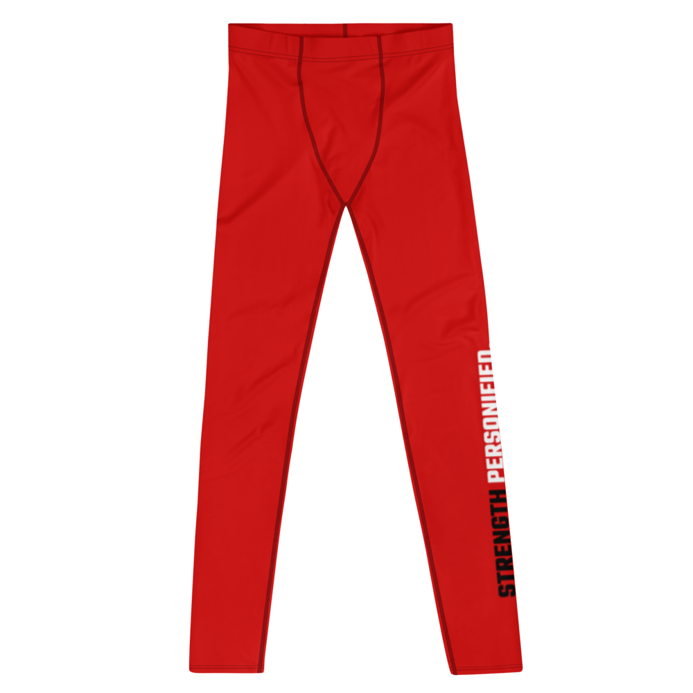 Strength Personified (Red/Black) - Men's Leggings