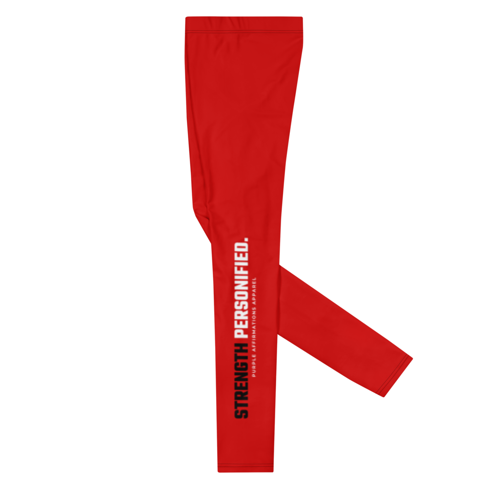 Strength Personified (Red/Black) - Men's Leggings