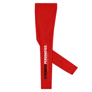 Strength Personified (Red/Black) - Men's Leggings
