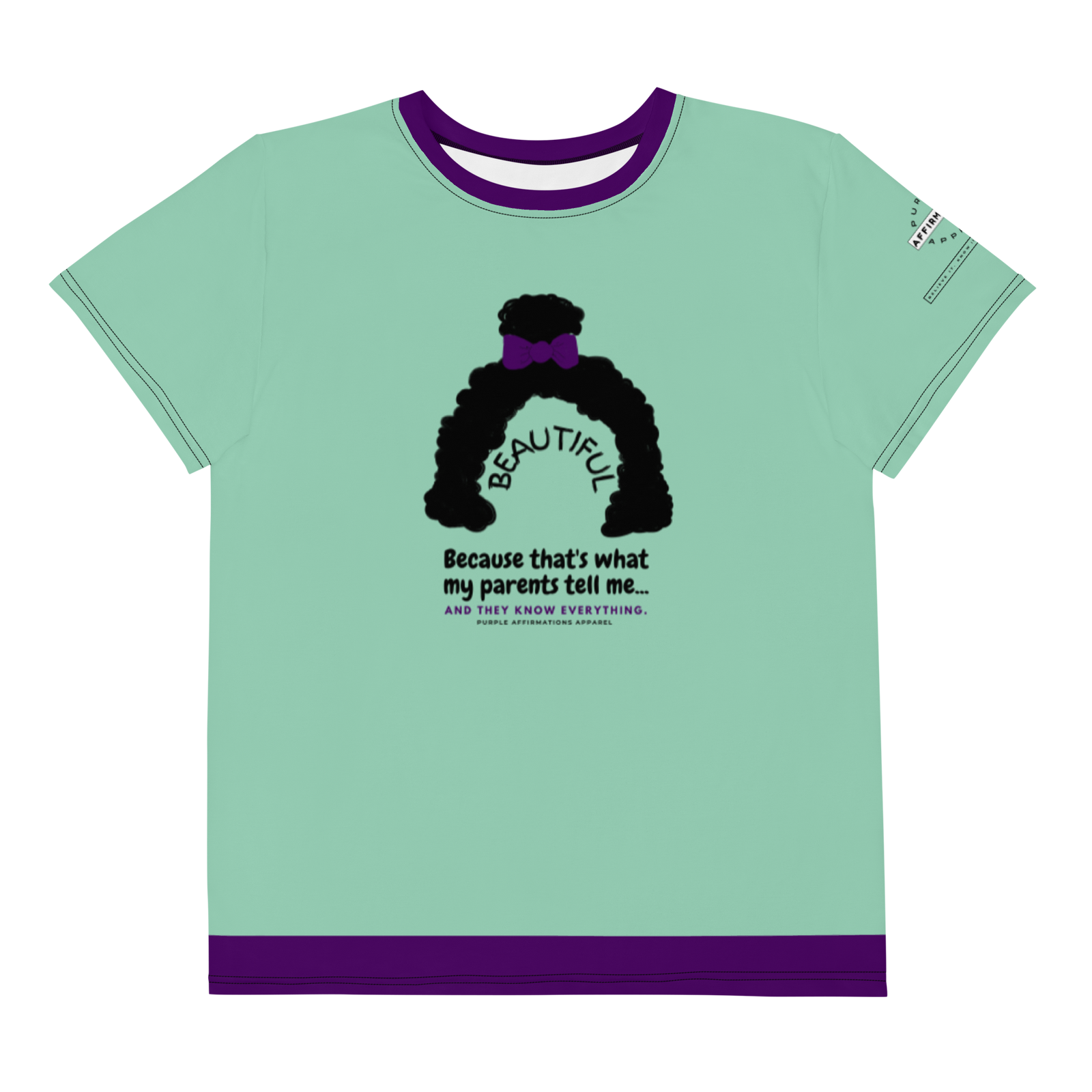 Beautiful & Covered in Affirmations - Youth Jersey Style Shirt