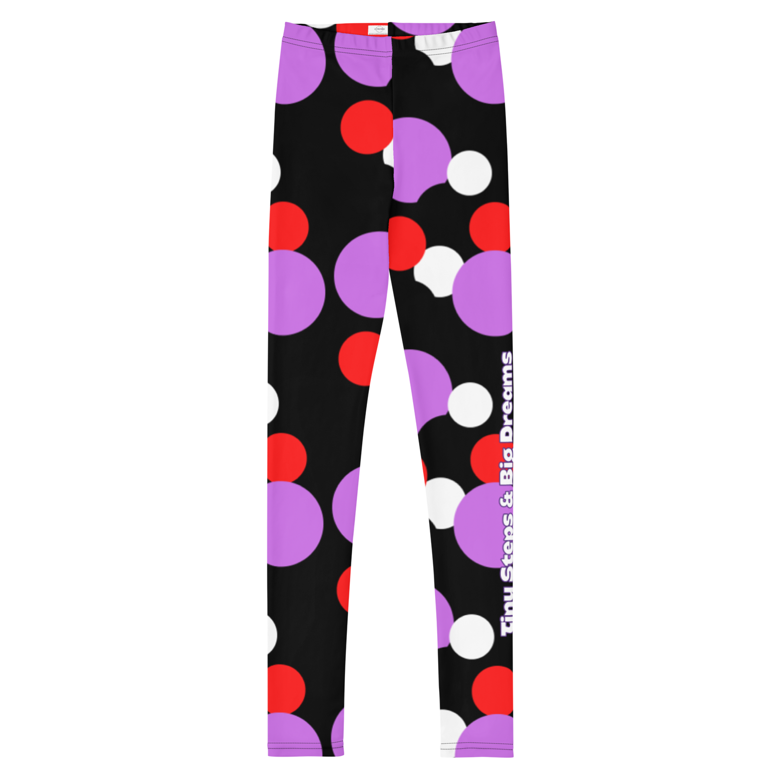 Tiny Steps & Big Dreams (Black) - Youth Leggings