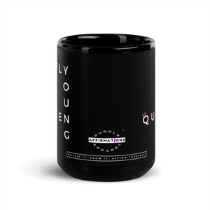 Fly Young Queen - Black Glossy Mug