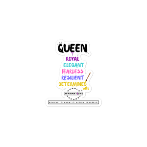 Queen Characteristics - Bubble-Free Stickers