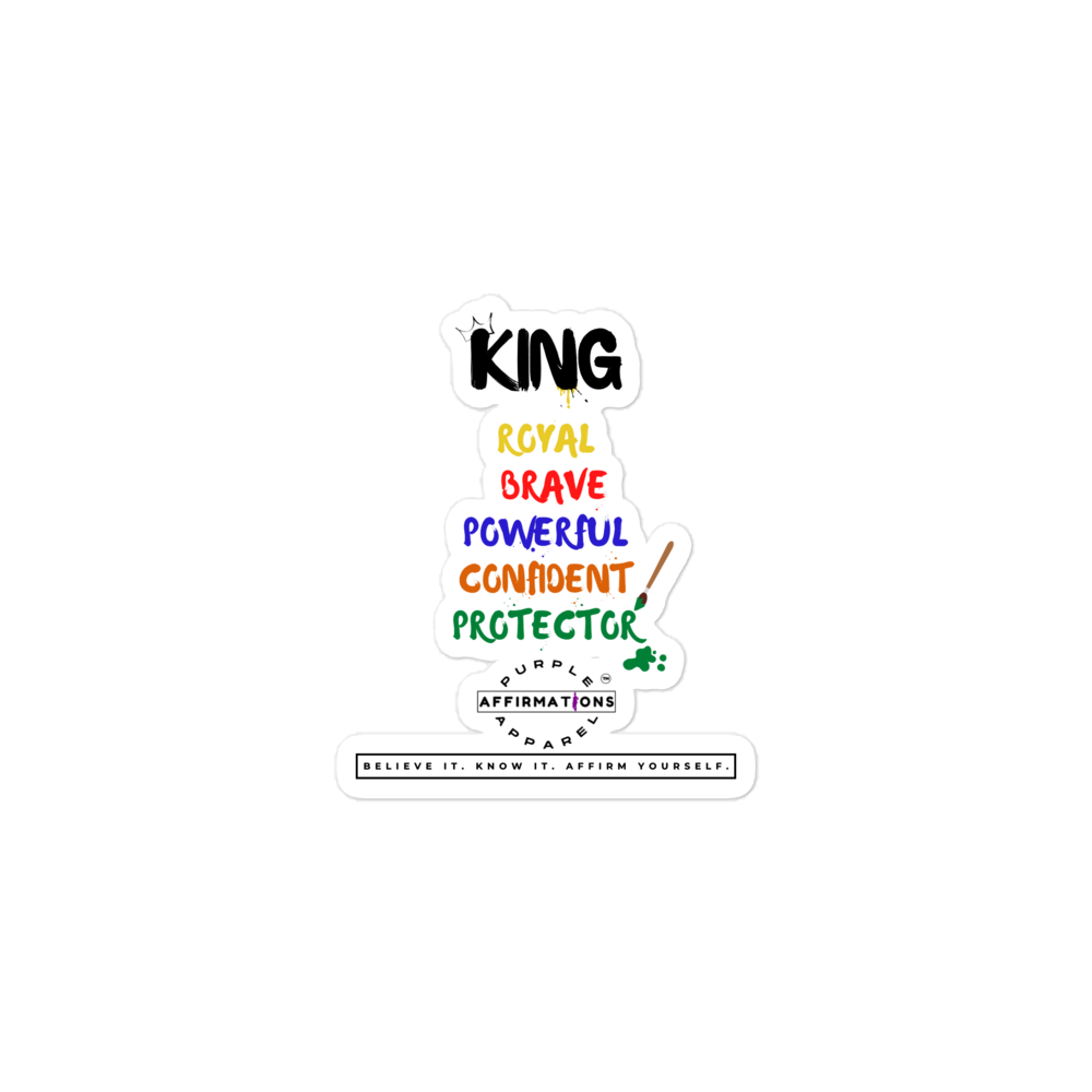 King Characteristics - Bubble-Free Stickers