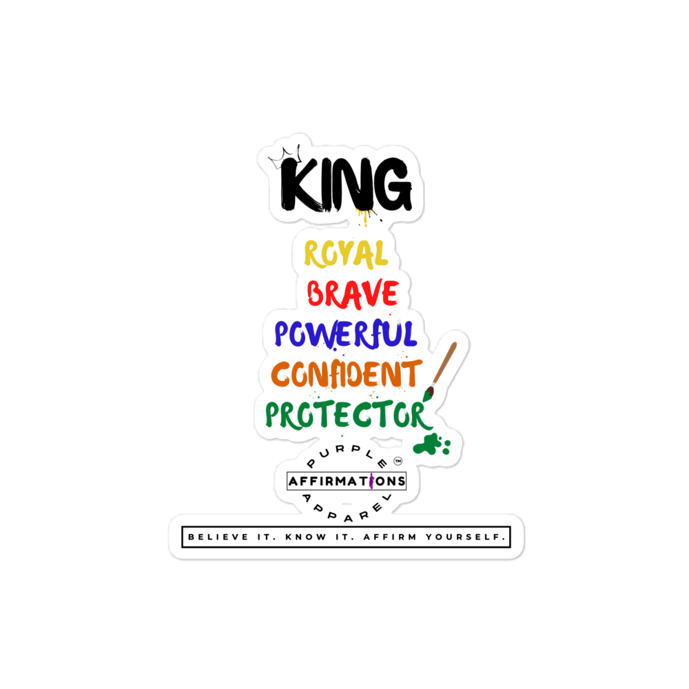 King Characteristics - Bubble-Free Stickers