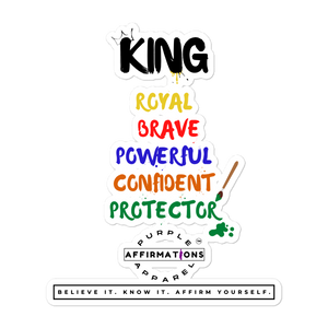 King Characteristics - Bubble-Free Stickers