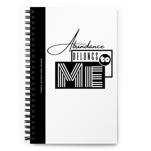 Abundance Belongs To Me - Spiral Dotted Notebook