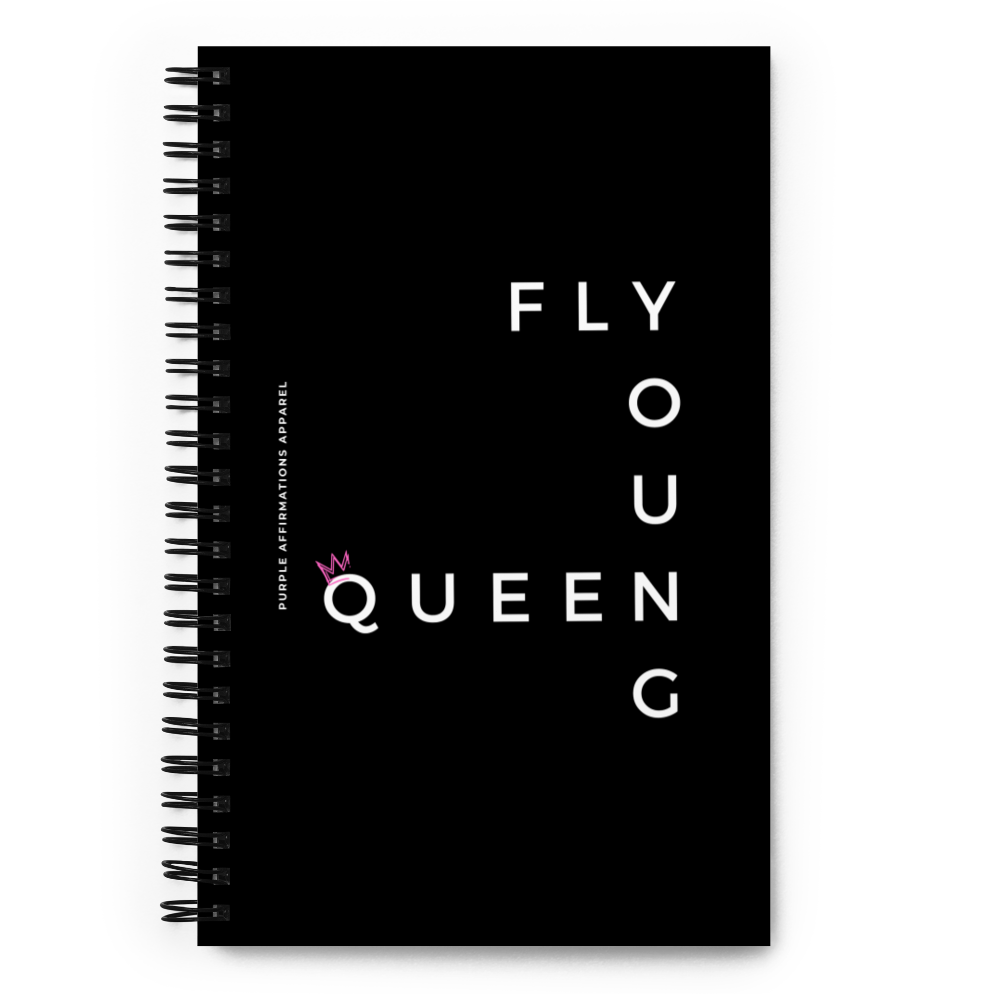 Fly Young Queen - Spiral Dotted Notebook