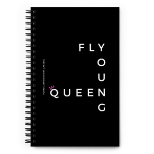 Fly Young Queen - Spiral Dotted Notebook