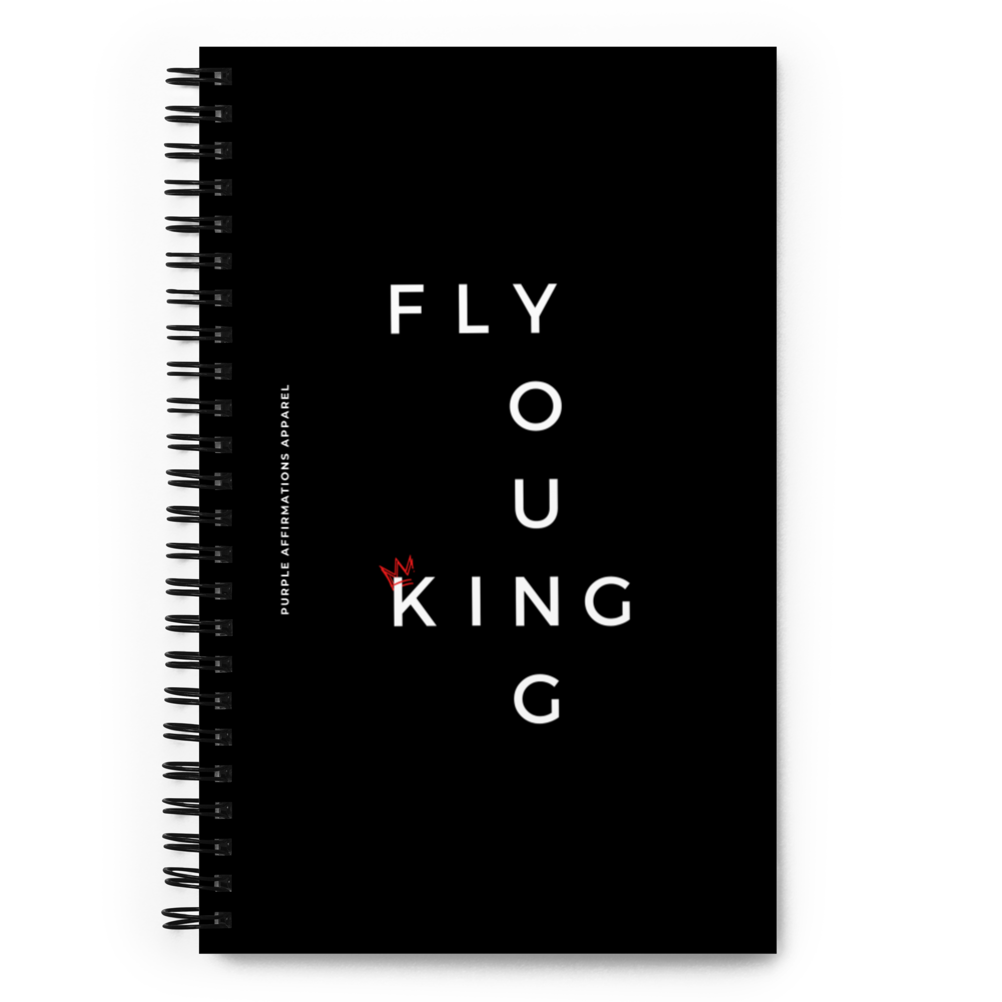 Fly Young King - Spiral Dotted Notebook