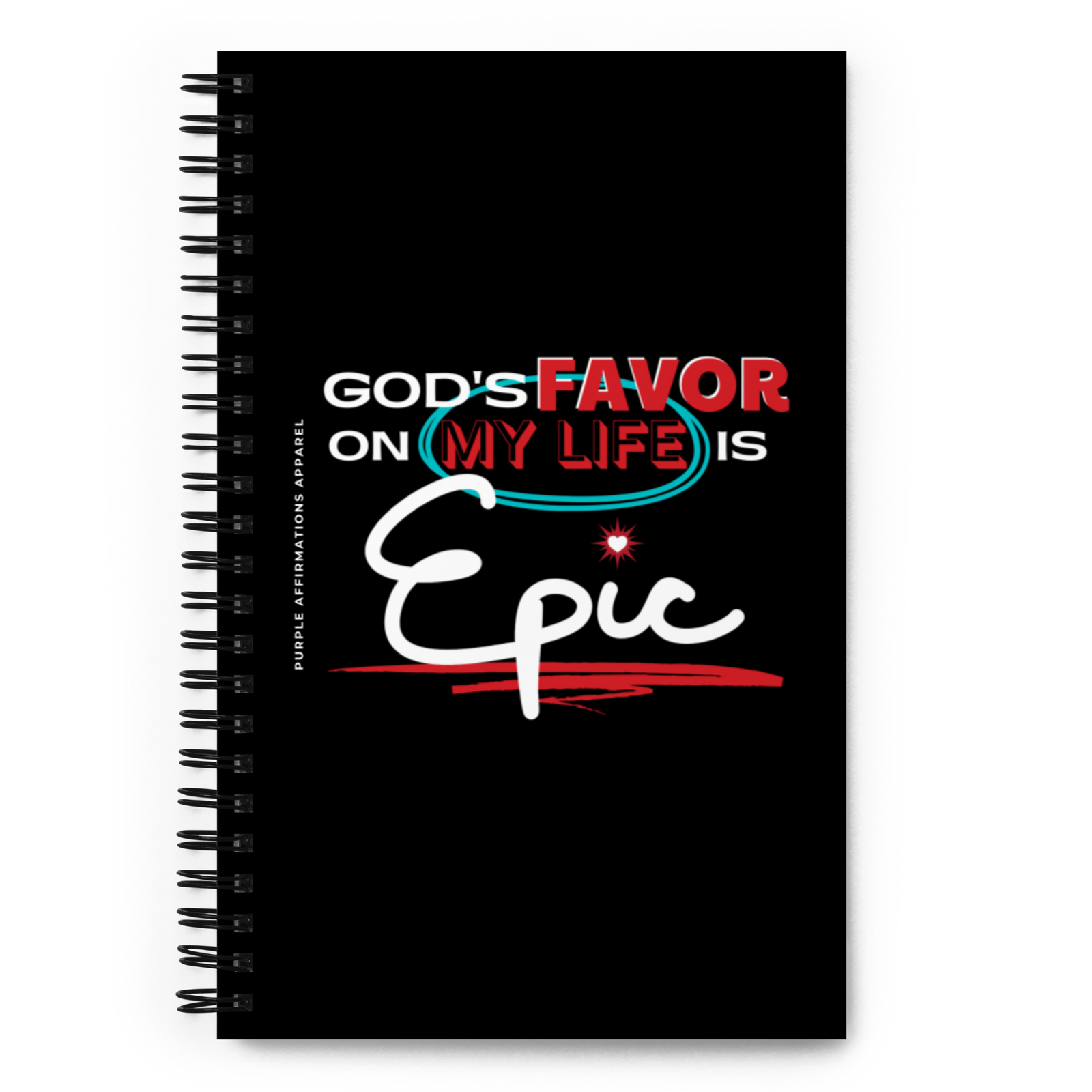 God's Favor is Epic - Spiral Dotted Notebook