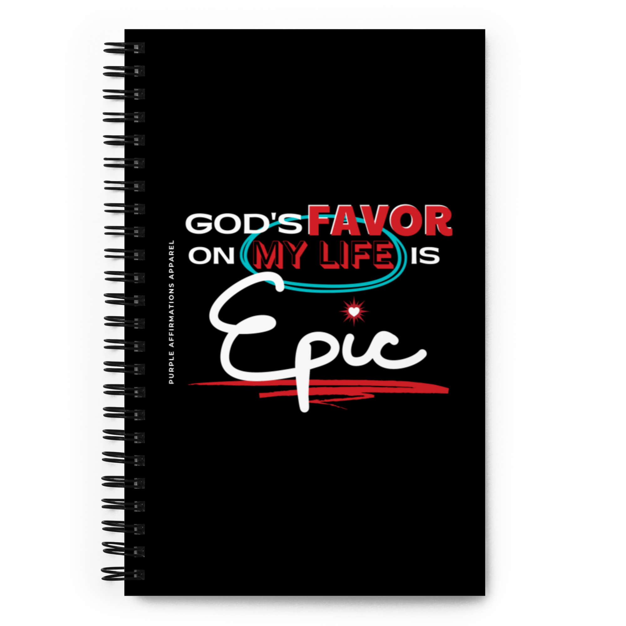 God's Favor is Epic - Spiral Dotted Notebook