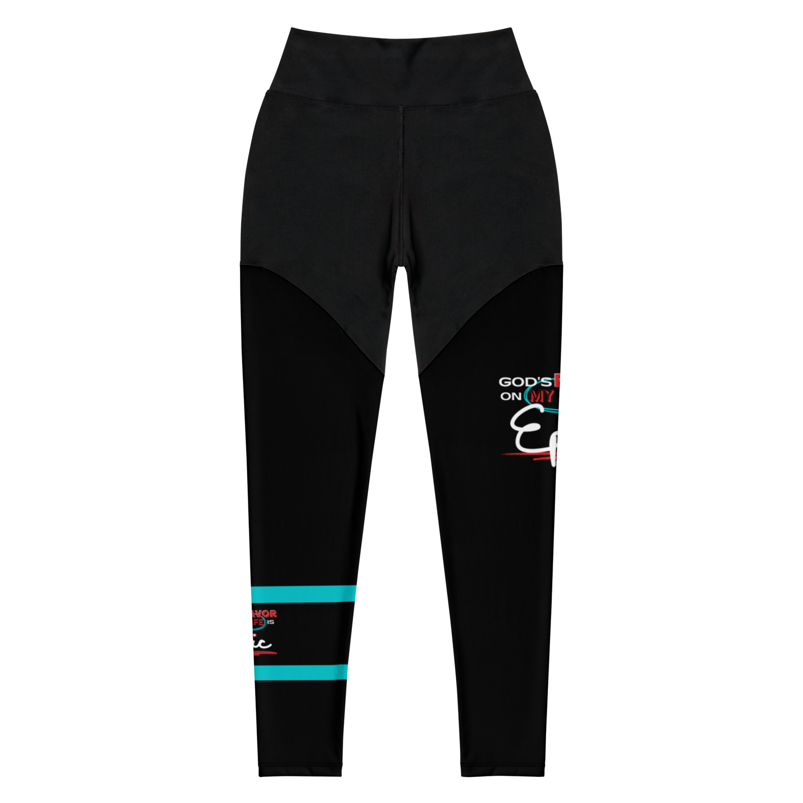 God's Favor is Epic - Sports Leggings