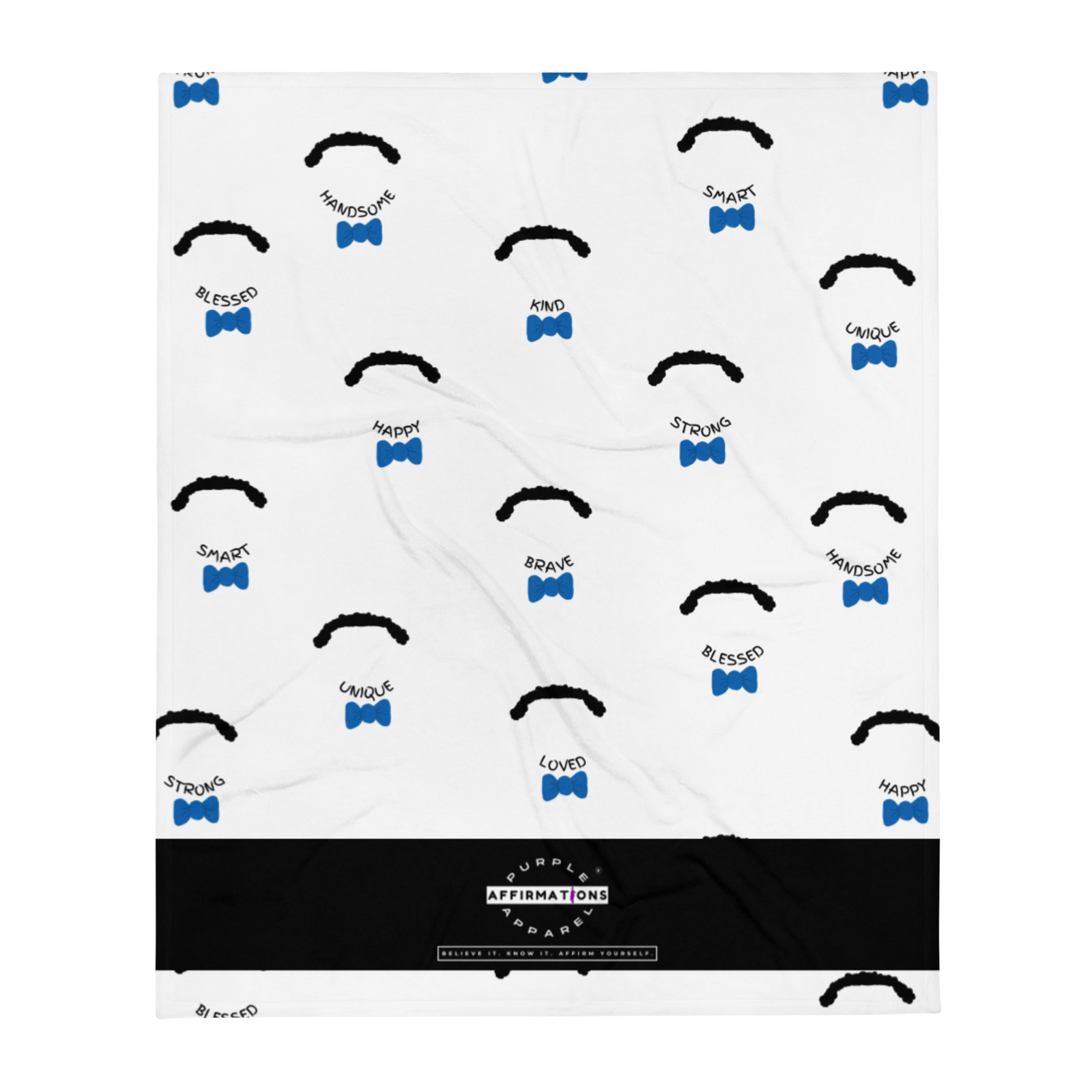 Covered in Affirmations (Boys) - Throw Blanket