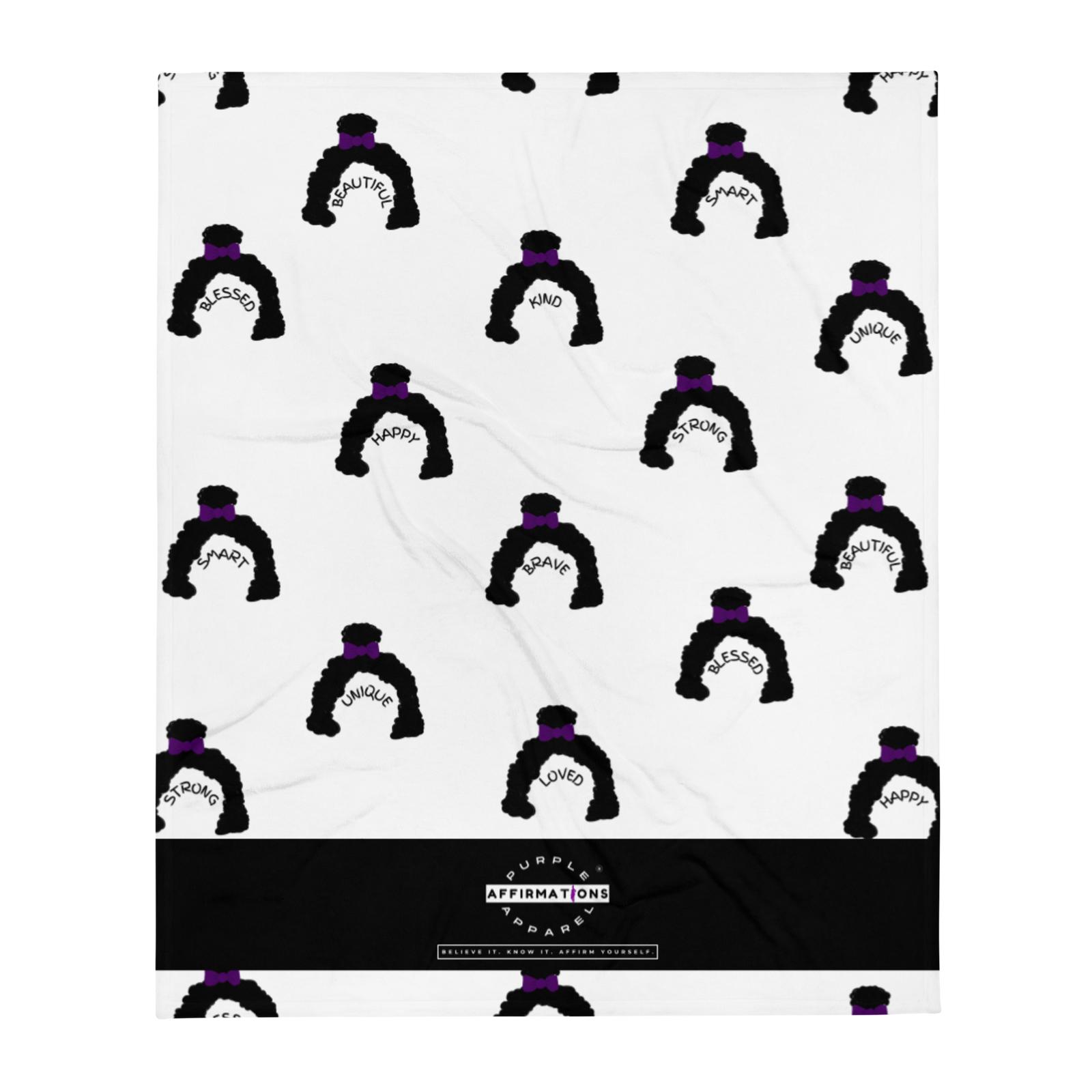 Covered in Affirmations (Girls) - Throw Blanket