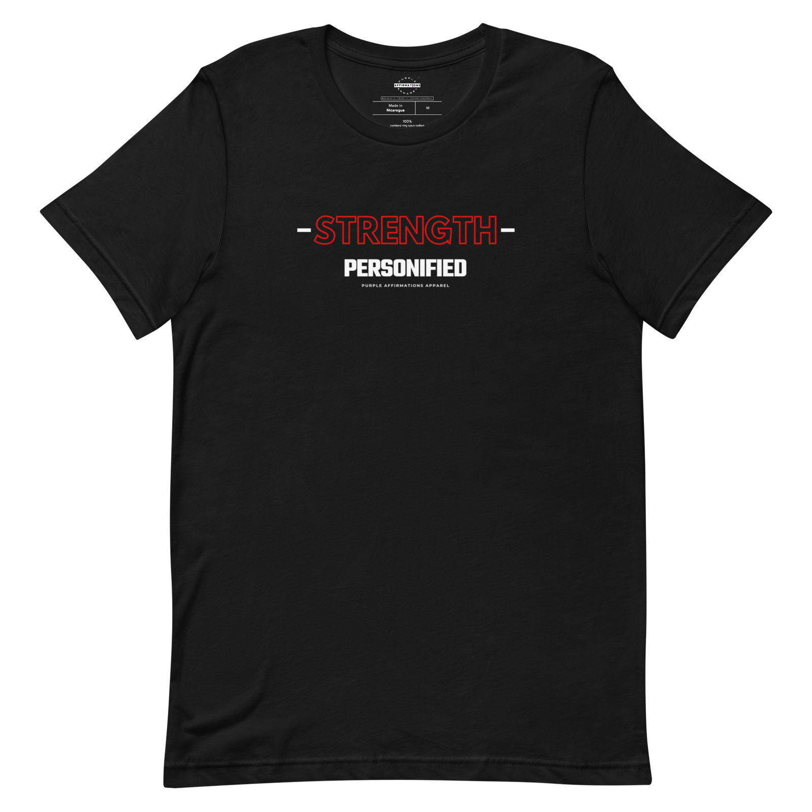 Strength Personified (Red/Black)- Unisex T-shirt