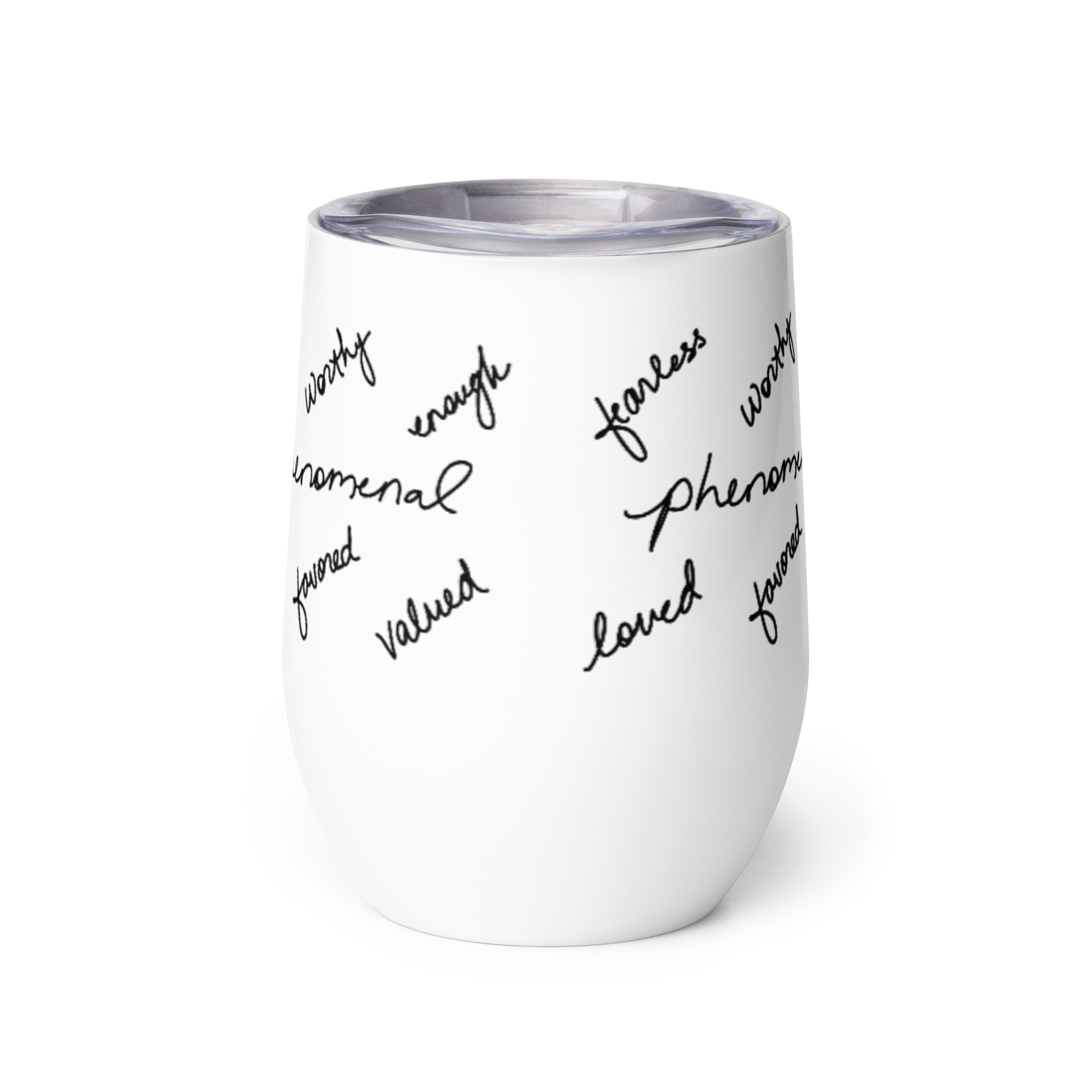 Notes of Love & Affirmation - Wine Tumbler