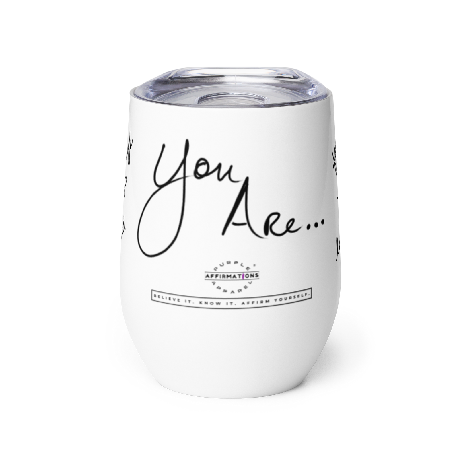 Notes of Love & Affirmation - Wine Tumbler
