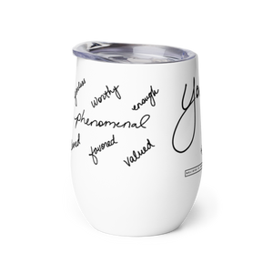 Notes of Love & Affirmation - Wine Tumbler