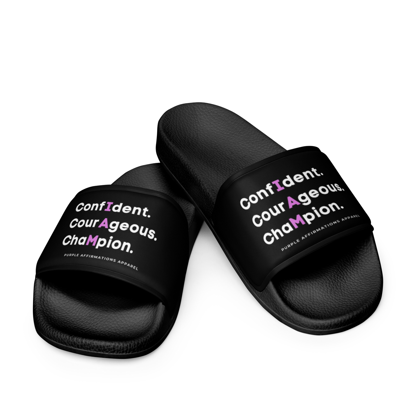 Confident, Courageous, Champion - Women's Slides